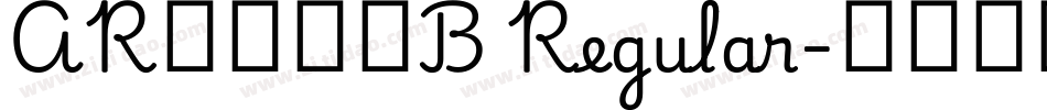 ARＰＯＰ４B Regular字体转换